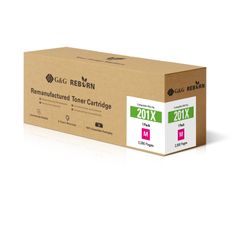 Cartouche laser remanufacturée HP 201X - magenta - G&G