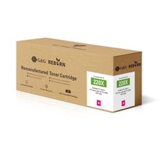 Cartouche laser remanufacturée HP 220X - magenta - G&G