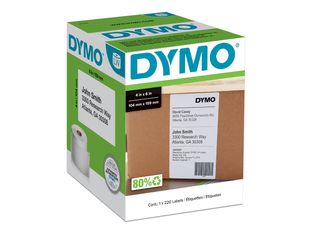 DYMO LabelWriter Extra Large - Ruban d'étiquettes auto-adhésives - 6 rouleau de 220 étiquettes (104 x 159 mm) - blanc