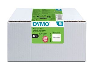 DYMO - 12 rouleaux de 320 étiquettes - 54 x 70 mm - blanc