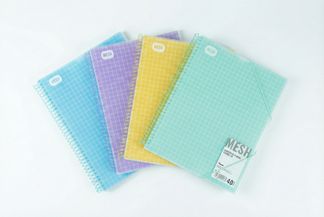 Carpeta espiral con 30 fundas A4 Mesh amarilla Pryse