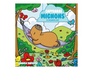 Capybaras mignons - 45 coloriages cozy - livre à colorier