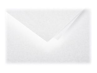 Clairefontaine Pollen - Enveloppe - International C5 (162 x 229 mm) - en pointe - côté ouvert - imprimable - blanc perle - pack de 20