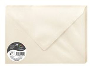 Clairefontaine Pollen - Enveloppe - International C5 (162 x 229 mm) - en pointe - côté ouvert - bleu nuit - pack de 20