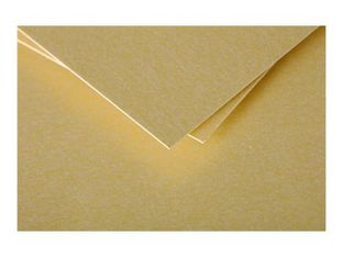 Clairefontaine Pollen - Enveloppe - International C5 (162 x 229 mm) - en pointe - côté ouvert - imprimable - or - pack de 20