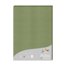 Clairefontaine Pollen - Papier de création - A4 210 g/m² Vert Sauge Lot de 25 feuilles