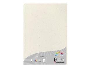 Clairefontaine Pollen Natura Collection - A4 (210 x 297 mm) - 210 g/m² - 25 feuille(s) papier épais