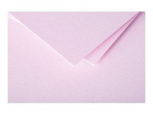 Clairefontaine Pollen - Enveloppe - International C5 (162 x 229 mm) - en pointe - côté ouvert - imprimable - rose bonbon - pack de 20