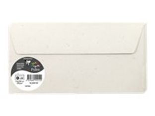 Clairefontaine Pollen Natura Collection - Enveloppe - 110 x 220 mm - portefeuille - côté ouvert - pack de 20