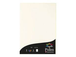 Clairefontaine Pollen - Enveloppe - commercial - 165 x 165 mm - commercial - côté ouvert - imprimable - blanc naturel - pack de 20