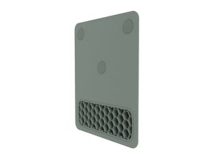 Fellowes Breyta - Tapis de souris avec repose-poignets - vert gris