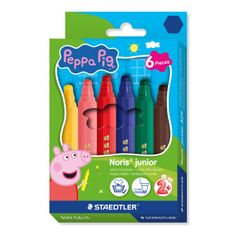STAEDTLER - Noris® junior – Pack de 6 feutres de coloriage Peppa Pig