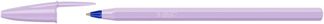 BIC - Stylo Bille - Cristal Pastel - Corps Violet - Encre Bleue - Moyenne