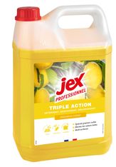 Jex Professionnel triple action - Détergent, dégraissant et désodorisant -  fraîcheur citron - 5L