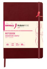 Rhodia - Carnet A5 ligné - 14,8 x 21 cm - Lie de vin