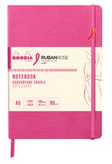 Rhodia - Carnet A5 ligné - 14,8 x 21 cm - Fuchsia
