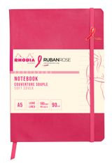 Rhodia - Carnet A5 ligné - 14,8 x 21 cm - Framboise