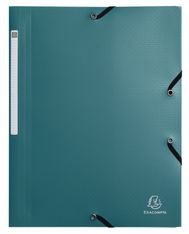 Carpeta con gomas Exacompta Opak A4 de polipropileno reciclado verde