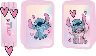  - Trousse - avec 3 compartiments - Lilo & Stitch Holographic