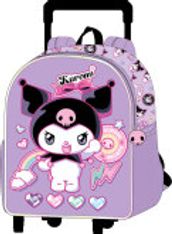 Sac à roulettes Trolley Kuromi 3D - 32x11x26cm