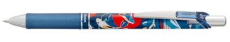 Pentel Energel Edition limitée Nature - Roller encre gel rétractable BL77NA - 0,7 mm - Design Koi - Encre noire