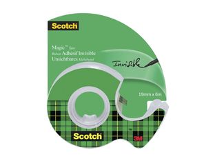 Scotch Magic 8-1906D - Distributeur avec ruban - 19 mm x 6 m - 25.4 mm - transparent
