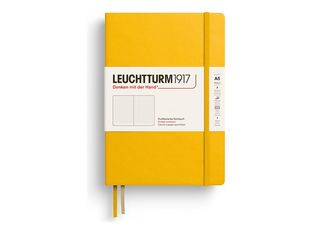 Leuchtturm1917 - Cahier de notes - reliure cousue - moyen - A5 (145 x 210 mm) - 251 pages - papier chamois - pointillé - sunflower cover