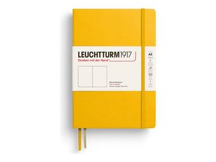 Leuchtturm1917 - Cahier de notes - reliure cousue - moyen - A5 (145 x 210 mm) - 251 pages - papier chamois - uni - sunflower cover