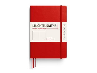 Leuchtturm1917 - Cahier de notes - reliure cousue - moyen - A5 (145 x 210 mm) - 251 pages - papier chamois - uni - couverture cerise