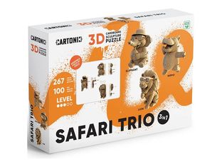CARTONIC - SAFARI TRIO - puzzle 3D - 267 pièces