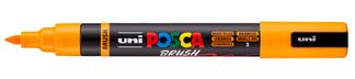 Posca - Marqueur peinture pointe brush moyenne - orange