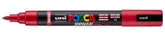 Posca - Marqueur peinture pointe brush moyenne - rouge foncé