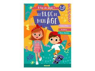 A toi de jouer ! (Fille garçon skateboard) - Labyrinthes, Sudokus, Mots fléchés - Le bloc de mon âge