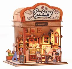 Graine Créative - Scène 3D Lumineuse en Bois Bakehouse - À monter - Piles non incluses