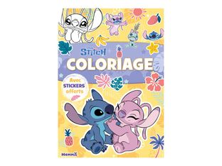 Coloriage avec stickers offerts (Stitch et Angel bisou) - Disney Stitch