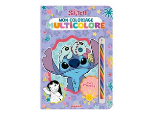 Mon coloriage multicolore - Avec stickers ! - Disney Stitch