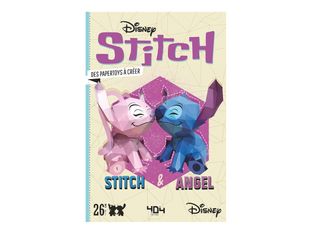 Lisez ! Disney Stitch and Angel - Papier craft - Stitch and Angel - large - 16 feuilles - papier