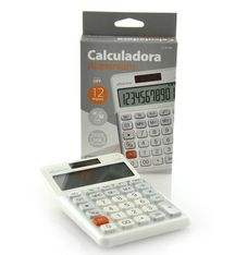 Calculadora de sobremesa Aluminium – 12 dígitos – blanco