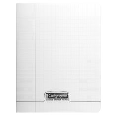 Calligraphe 8000 - Cahier polypro 17 x 22 cm - 48 pages - grands carreaux (Seyes) - transparent