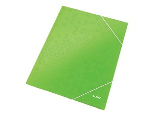 Leitz WOW - Chemise à 3 rabats - pour A4 (210 x 297 mm) - capacité : 250 feuilles - vert