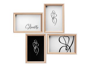 Walther Silhouette - Cadre photo - Conçu pour : 4 x 6 pouces (10 x 15 cm) - bois, MDF - rectangulaire