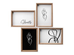 Walther Silhouette - Cadre photo - Conçu pour : 4 x 4 x 6 pouces (10 x 15 cm) - bois, MDF - rectangulaire