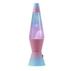 Lampe Lave LED Rainbow Color - Base Bleue - Effets Rose et Bleu - 10,5 x 32,7 cm
