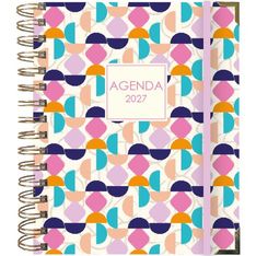Agenda anual SweetColor 2027 A5 día por página Geoma