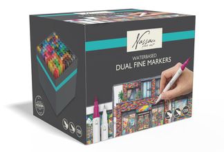 Set de 120 marqueurs double pointe fins - Dessin et coloriage