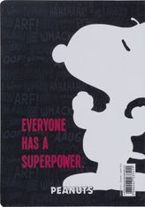 Peanuts - Carnet A5 Souple Ligné Illustré - Super-Héros - 128 Pages