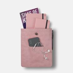 Pochette à livres Bookaroo Blush - Housse de transport pour carnets et petite tablette