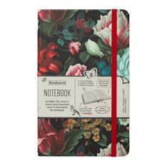 Carnet de notes Bookaroo A5 Floral, couverture rigide et 192 pages