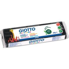 Giotto Patplume Pâte à Modeler Noir 350g - Pain Ultra Souple Végétal