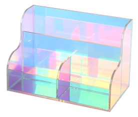 Organiseur de Bureau Multicolore avec Plateau Acrylique